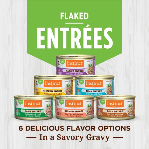 Instinct Flaked Salmon Entrée Wet Cat Food, 3 Ounces, 24 Pack