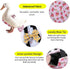 6-Piece Set Silkie(6D20P MANON ROSA Chicken Diapers Bantam Hens - Reusable with Bow Ties Poultry Nappies Washable