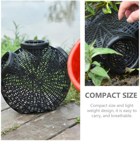 12.20X10.62X3.93In EEL Trap Crab Trap Portable Lobster Bait Fishing Net Lightweight Breathable Easy Use