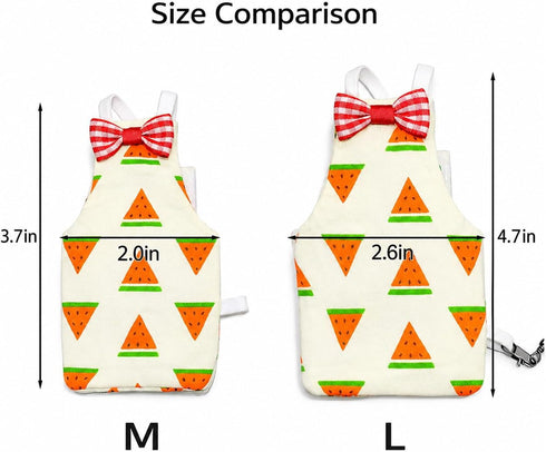 HIHETE Set, Budgerigar Lovebird Bird Diaper and Leash Small Bird Diaper and Harness, Reusable Flight Suit for Small