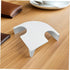 BESPORTBLE Aquarium Corner Hideout Cave with Two Holes Fish and Shrimp Shelter Small White Fish Tank Shelter