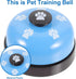 BESPORTBLE Dog Training Bell and Pet Doorbell for Potty Training Blue Paw Print Press Bell for Dogs and Cats for Puppy
