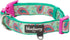 Blueberry Pet Soft & Comfy Paisley Flower Dog Collar, Neoprene Padded, Emerald Green, Large, Neck 18-26, Dog Collars
