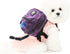 FLAdorepet Dog Backpack Harness with Leash, Dog Poop Bag Dispenser, Pet Self Carrier Adjustable Travel Hiking Walking Harness Backpack for Small Medium Dogs (L(Fit:10-15lb), Purple)