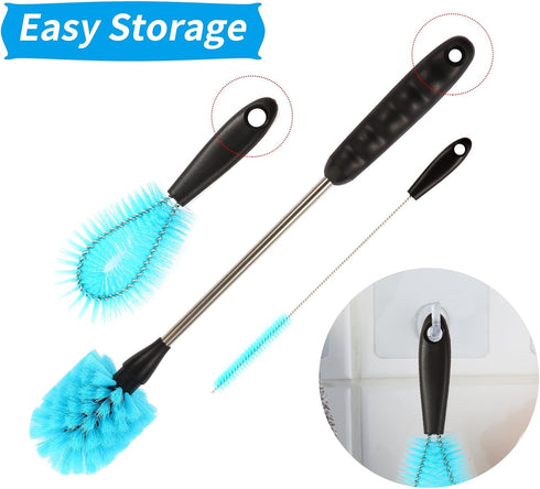 11 in 1 Fish Tank Aquarium Cleaning Brush Kit, Non Rusting Tools for Acrylic, Plastic, and Glass Fish Tanks