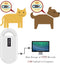 Smoostart Microchip Scanner, 1000 Records Huge Data Storage, Compatible with FDX-B/EMID Microchips