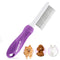 Detangling Pet Comb for Dogs & Cats, Grooming Tool with Long & Short Stainless Steel Teeth for Tangles.