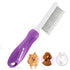 Detangling Pet Comb for Dogs & Cats, Grooming Tool with Long & Short Stainless Steel Teeth for Tangles.