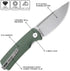PFP01 k110 G10 Petrified fish steel folding knife handle Front flipper outdoor Camping survival hunting EDC tool knives