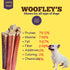 Woofley's 12 Inch Bully Sticks for Small Dogs - (15 Count) - Safe and Easily Digestible Dog Chews