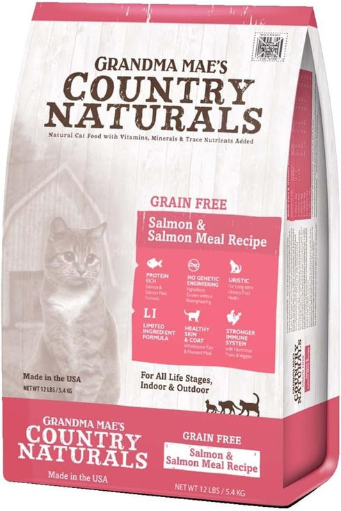 Country Naturals Grain Free Salmon & Salmon Meal Cat Food by Grandma Mae'S, 6 Lb, One Size