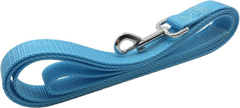 Strong Dog Leash 4FT/5FT/6FT, Nylon Leashes for Small Medium Large Dogs (Blue, 1 in x 15 ft)