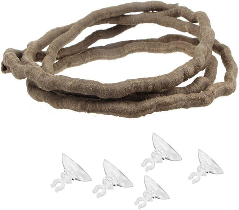emours Jungle Vine Bend-A-Branch Small Animal Habitat Decor with Suction Cups