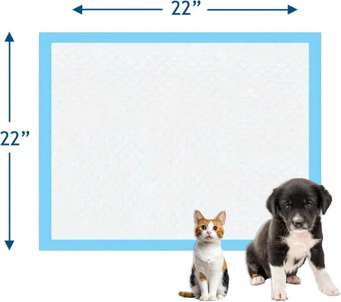 200 Count, 22 22 Inch 6-Layer Puppy Pee Pads, x Dog Wee Wee Training Pads, Leak-Proof Quick Absorb Design for Pet Potty