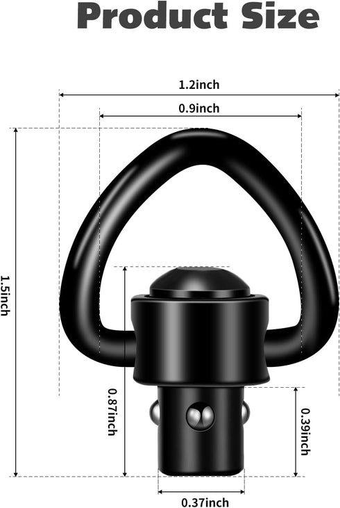 VVAAGG Two Point Sling Mounts, Durable Heavy-Duty Sling Attachment Ring