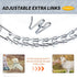 Chrome Plated Prong Dog Collar,no Pull Dog Prong Collar with Spikes,Choke Collar for Dogs Pinch Training Collar (4.0 * 28in)