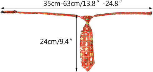 Segarty Dog Neckties - 10 Pack Adjustable Bow Ties for Medium Large Dogs, Grooming Accessories for Valentines Holiday
