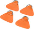 X AUTOHAUX 4 Pcs D Ring Patch PVC Stainless Steel Triangle Shape D Ring Pad for Inflatable Boat, Kayak, Canoe Deck