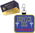 "Service Dog in Training" Clip On Identification Patch Tag - Includes Five Handout Cards for Service Dog Vest