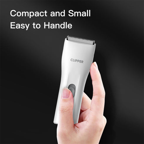 White,TS006 Prowerful Home Professional Dog Grooming Kit Clipper Low Noise USB Rechargeable Gifts for Dog Cat