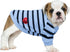 Pet Dog Striped T-Shirt Cotton Vest for Dogs and Cats, Spring Summer Tee Shirt for Small Medium Large Pets, French