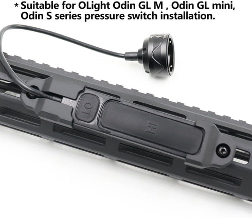 LThyzszb Mlok Remote Pressure Switch Mount for OLight Odin GL & Odin S Weapon Lights Tape Switch Mounting Aluminum