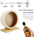 antiai 12 Inch Hamster Wooden Silent Wheel, Small Animal Exercise Wheel Accessories, Quiet Spinner Hamster Running