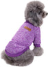 Pet Dog Classic Knitwear Sweater - Warm Winter Puppy Coat for Small Dogs (XL, Purple)