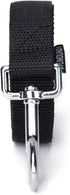 Strong Durable Nylon Dog Training Leash, 1 Inch Wide, 6 ft, 10ft, 15ft Long for Small and Medium Dogs (Black, 6 Feet)
