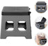 Healifty Portable Car Folding Toilet with Lid, Foldable Travel Potty for Camping and Outdoor Use, Portable Emergency