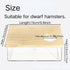 Copfeu Hamster Sand Bath Box Container, Mini Pet Sandbox Lid Design Take Bath Wooden Sandbox Dust Bath, Transparent