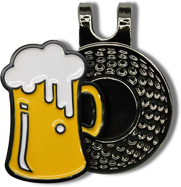 Mulligan Hooligan Golf Ball Marker + Magnetic Hat Clip - Funny Unique Golf Gift, Premium Quality Golf Accessories
