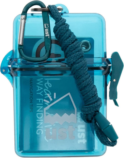 Just Learn & Live Outdoor Skills Educational Card Set, Durable, Waterproof, Compact Design for Hiking, Camping