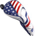 GOOACTION USA Golf Club 3 5 Fairway Wood Headcover, American Stars and Stripes Flag Synthetic Leather