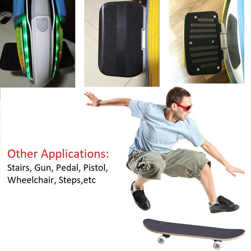 ZUEXT 11" x 44" Black Skateboard Grip Tape Sheet, Waterproof Bubble Free Black Scooter Griptape for Longboard