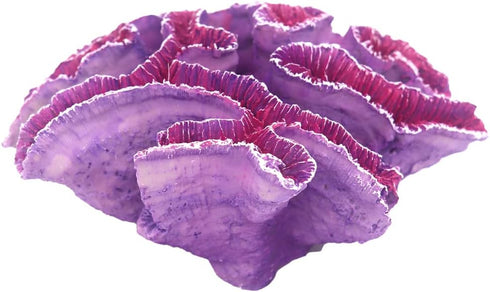 Coral Reef Aquarium Decorations, Big Fish Tank Ornaments in Pink and Purple