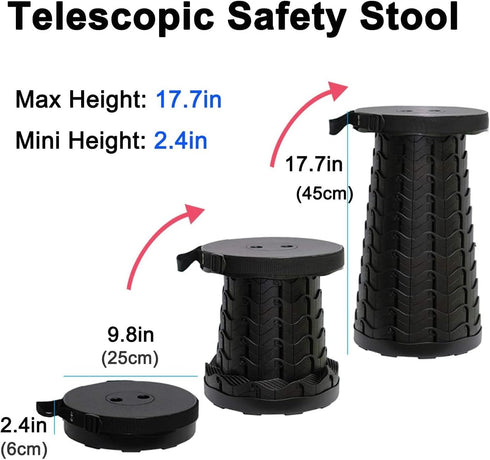 N\\C UN03B06US1 N//C Portable Folding Stool Telescopic Foldable Chair Portable Lightweight Collapsible Stools