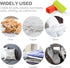 2 PCS Reusable Silicone Pet Hair Remover, Rubber Block Roller Cleaner for Carpet, Couch, Furniture, Car Seats (Orange,