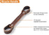 oopsmark Leather Bicycle Handle and Lifter for Bike Frame