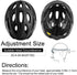 ROCKBROS Bike Helmet for Men Women - Cycling Helmet with Removable Goggles & Sun Visor, Adjustable Size