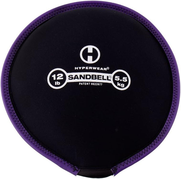 HYPERWEAR SandBell Sandbag Workout Bag, Pre-Filled with Clean USA Sand, Soft Weights