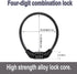 Heavy Duty Bike Lock Cable, 4 Digit Resettable Combination Lock, Portable Code Lock, 16 inches, 2 Pcs