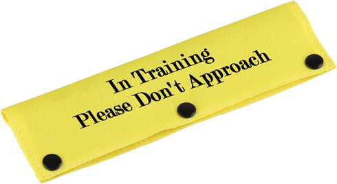 Funny Dog Leash Sleeve, Training Please Don't Approach Dog Leash Wrap Alert Hanging ID Patch Tag