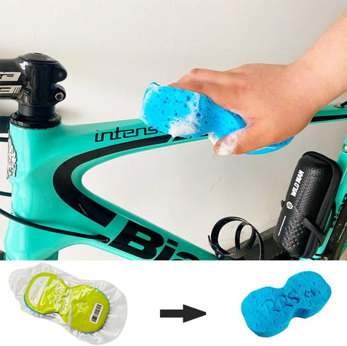 Practical Bike Washing Sponge, Bicycle Maintenance Supplies Cleaning Brush for Bike Frame