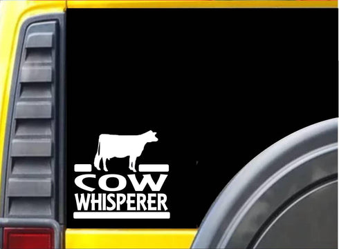 EZ-STIK Dairy Cow Whisperer Sticker J926 6 inch Farm Decal