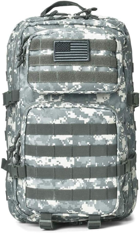 REEBOW GEAR Military Tactical Backpack - Large Army 3 Day Assault Pack Molle Bag (ACU Camo)