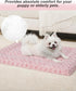 Washable Dog Bed Mat, Reversible Dog Crate Pad for Large Medium Small Dogs, 35 x 22 Inch, Pink