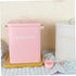 Toddmomy Iron Pet Food Storage Barrel with Measuring Cup, Large Capacity Sealed Bucket for Dog and Cat Food, Pink