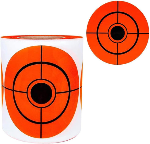 Remarkable Shooting Target Stickers, Self Adhesive Bright Fluorescent Orange Targets 3" Inch (250 Pack)