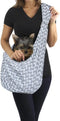 Surblue Dog Sling Carrier Bag - Hands-Free Reversible Belts - Comfortable Adjustable Crossbody Tote for Small Pets